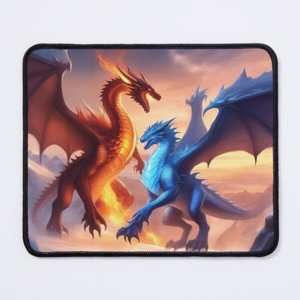 Item preview, Frozen Fire: The Epic Clash of Aetherion and Pyroclast designed and sold by ccl2023.