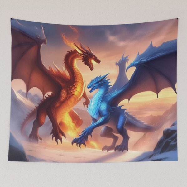 Item preview, Frozen Fire: The Epic Clash of Aetherion and Pyroclast designed and sold by ccl2023.