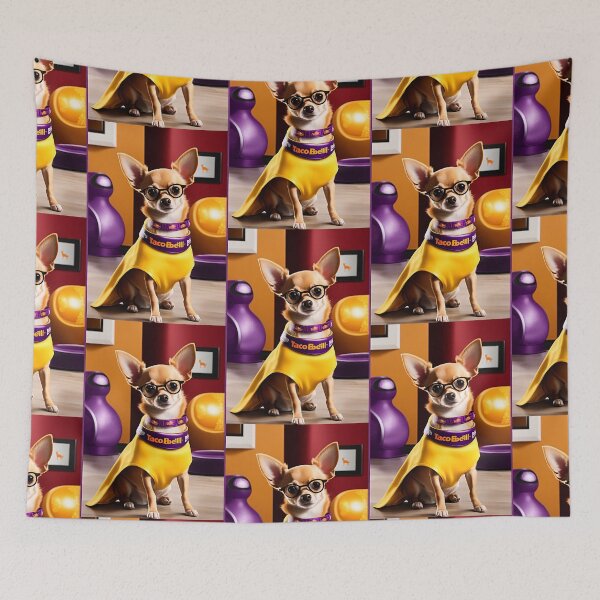 Item preview, Colorful Quiero Taco Bell Chihuahua Super Dog #tacobell  designed and sold by Earth Nature Creations.
