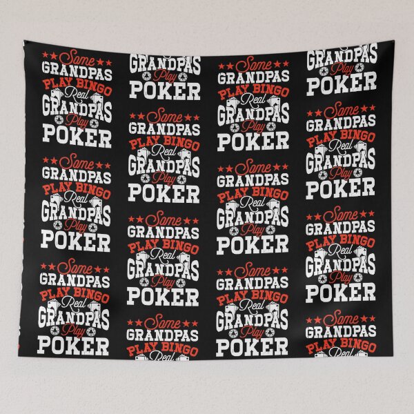 Item preview, Some Grandpas Play Bingo Real Grandpas Play Poker  designed and sold by WoodburyLake.