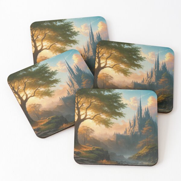 Item preview, Mysterious Castle in the Woods designed and sold by ConjuredFantasy.