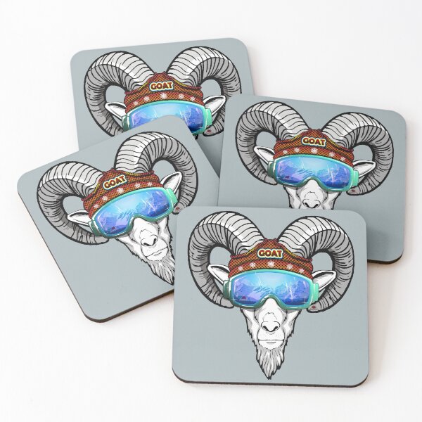 Item preview, Goat Cool skiing helmet mountains designed and sold by antonietta40.