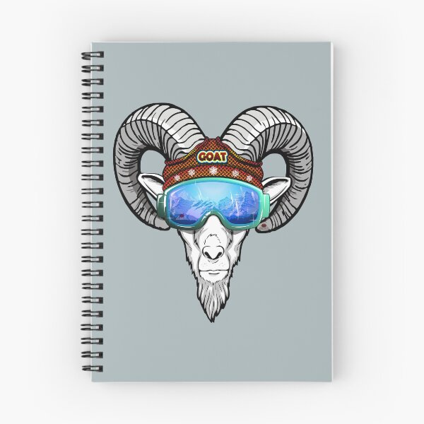 Item preview, Goat Cool skiing helmet mountains designed and sold by antonietta40.