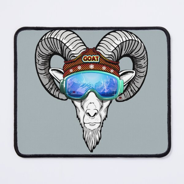 Item preview, Goat Cool skiing helmet mountains designed and sold by antonietta40.