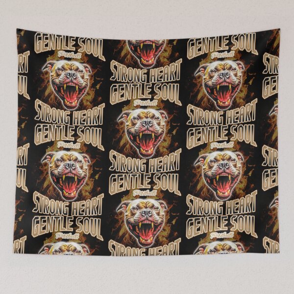 Item preview, Pitbull Dog lovers: Gentle soul, strong heart, pitbull lovers designed and sold by Truth Pixel.