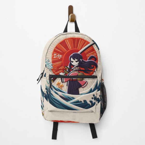 Item preview, Japanese Girl with Kimono and Katana in Felt Effect designed and sold by GALUMARKET.