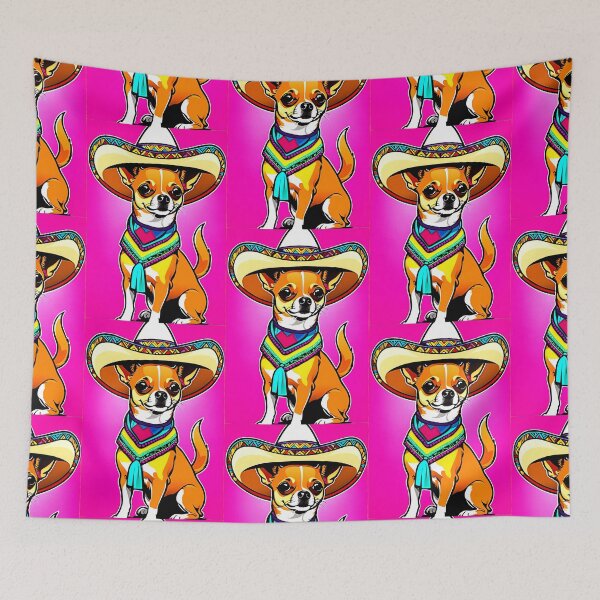 Item preview, Vibrant Quiero Taco Bell Chihuahua Dog #tacobell  designed and sold by Earth Nature Creations.