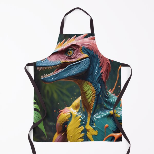 Artikelvorschau, Velociraptor Paint Splash Portrait entworfen und verkauft von TheArtOfPat.