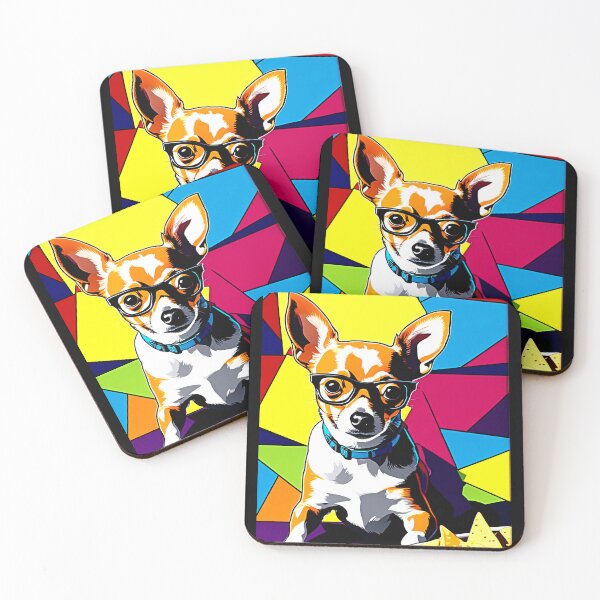 Item preview, Nerdy Quiero Taco Bell Chihuahua Dog #tacobell  designed and sold by Earth Nature Creations.