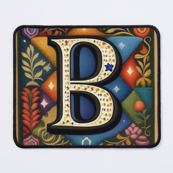 Item preview, Patchwork letter B designed and sold by Roxburylane.