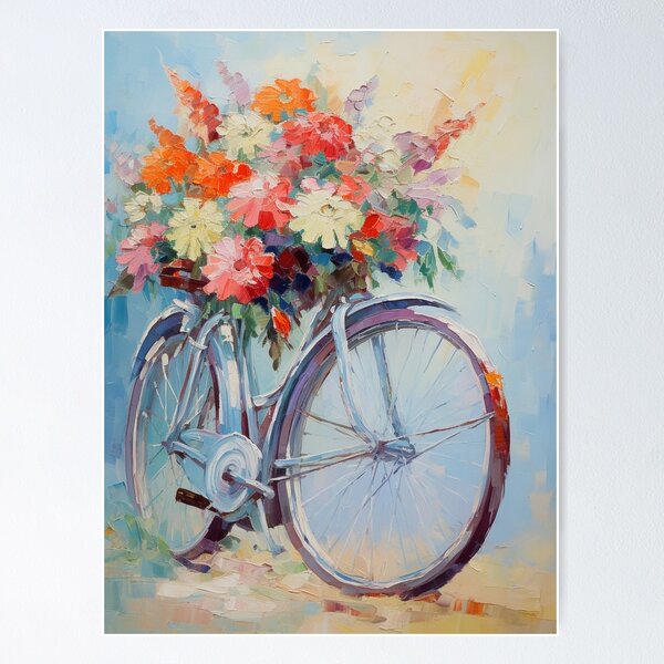 Item preview, Flowers On Bicycle designed and sold by CamilleNorris.