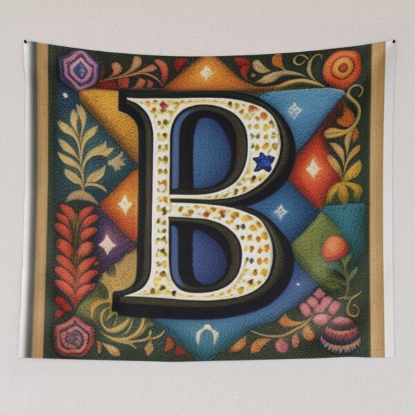 Artikelvorschau, Patchwork-Buchstabe B entworfen und verkauft von Roxburylane.