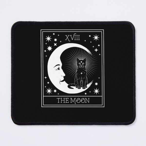 Item preview, Tarot Card Crescent Moon and Black Cat Cosmic Graphic designed and sold by taaddison50.