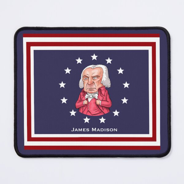Artikel-Vorschau von Präsident James Madison, designt und verkauft von MacKaycartoons.