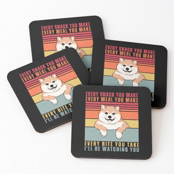 Item preview, Funny Shiba Dog Lover - Every Snack You Make, Every Meal You Bake, Every Bite You Take, I ll Be Watching You designed and sold by patternjp.