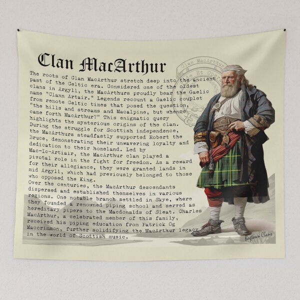 Item preview, Clan MacArthur Scottish History  designed and sold by BagTown Clans.