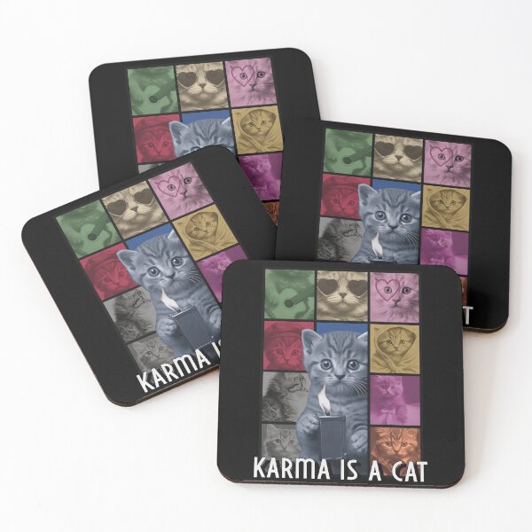 Item preview, Karma is a Cat designed and sold by ZenStitchMotifs.