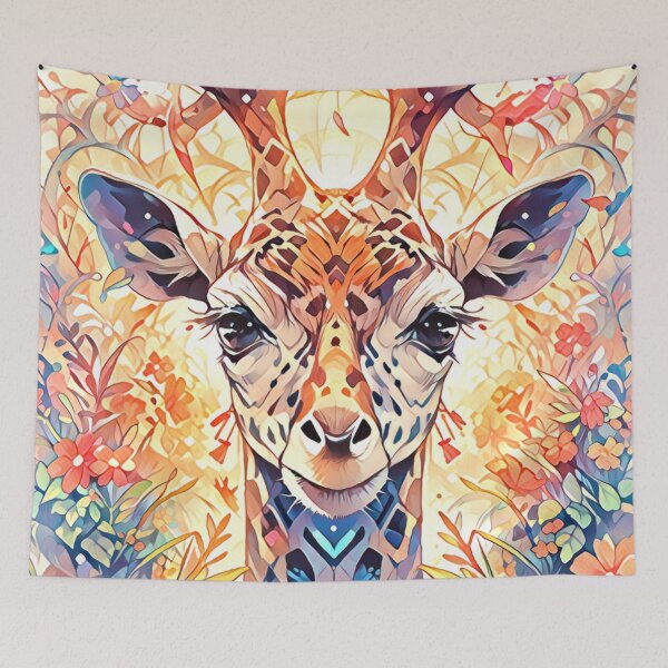 Item preview, Whimsical Giraffe Art designed and sold by TheAnimalZ00.