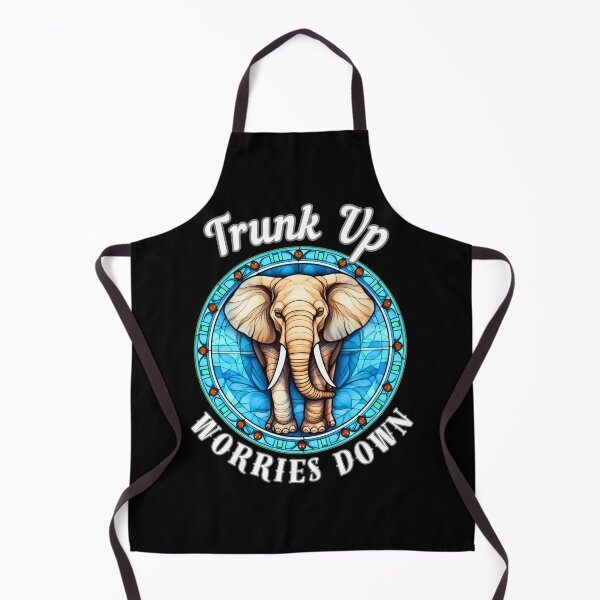 Item preview, Trunk Up, Worries Down. surreal elephant designed and sold by ElephantVibes.