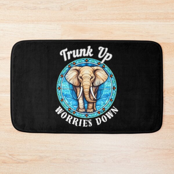 Item preview, Trunk Up, Worries Down. surreal elephant designed and sold by ElephantVibes.