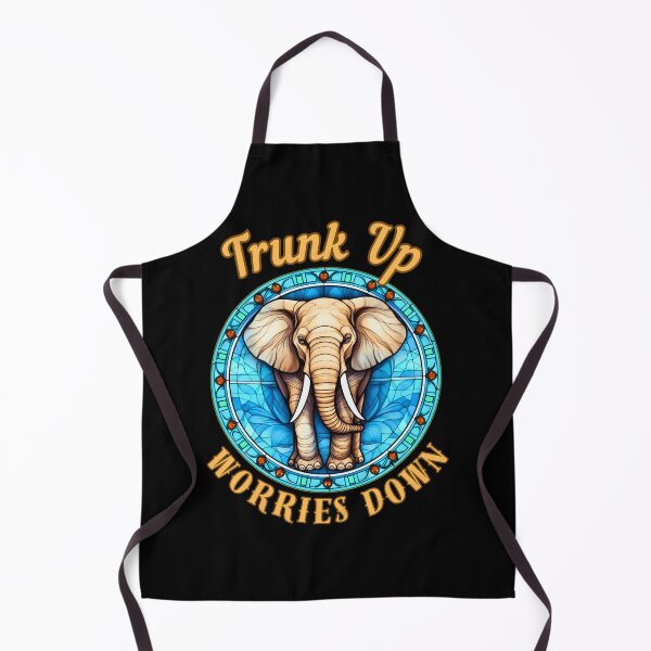 Item preview, Trunk Up, Worries Down. watercolor elephant designed and sold by ElephantVibes.