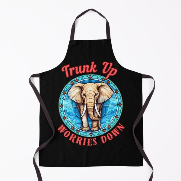 Item preview, Trunk Up, Worries Down. happy elephant designed and sold by ElephantVibes.