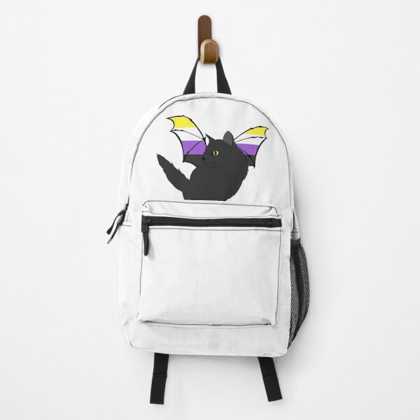 Item preview, Non-binary Pride Bat Cat designed and sold by ashstash.