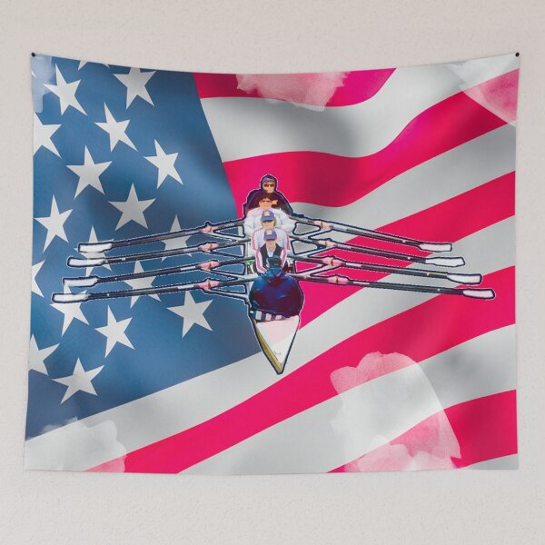 Item preview, Rowers Rowing in Stars and Strips designed and sold by Michael van der Hoorn.