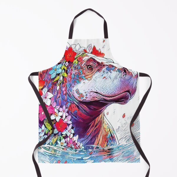 Item preview, Abstract Colorful Hippo designed and sold by TheAnimalZ00.