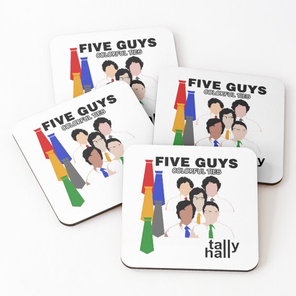 Item preview, Tally Hall - Five Guys Colorful Ties designed and sold by umilukur.