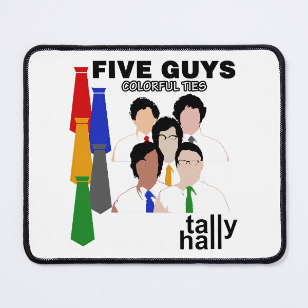 Item preview, Tally Hall - Five Guys Colorful Ties designed and sold by umilukur.