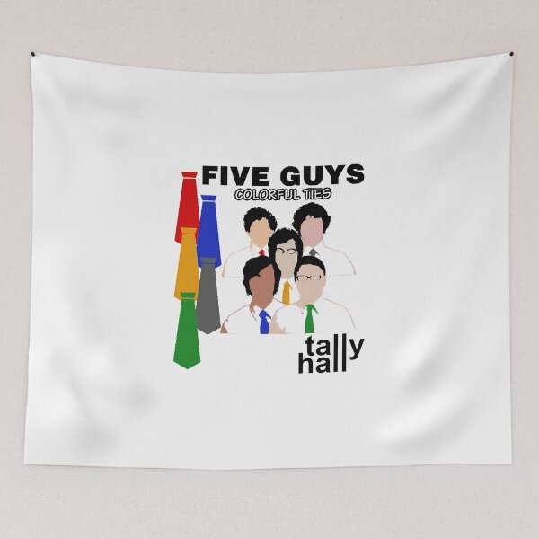 Item preview, Tally Hall - Five Guys Colorful Ties designed and sold by umilukur.