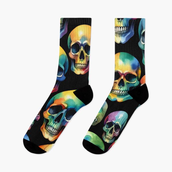Item preview, Kaleidoscopic Skulls Watercolor Art designed and sold by inkArtistryfine.