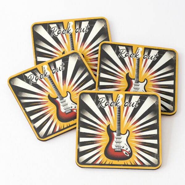 Item preview, Electric Guitar Retro Burst designed and sold by inkArtistryfine.