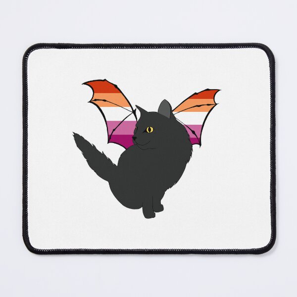Item preview, Lesbian Pride Bat Cat designed and sold by ashstash.