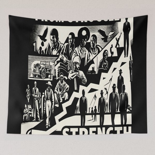 Item preview, From Struggle To Strength Black History Month designed and sold by KitonicTees.