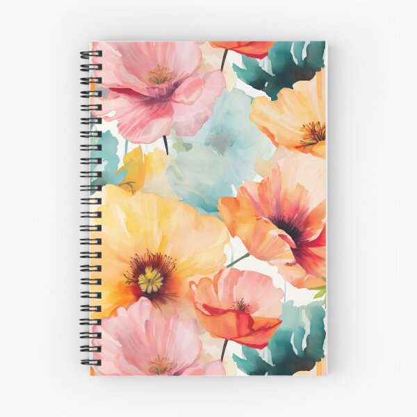 Item preview, Sunlit Poppies 3 - watercolor floral pattern inspired by Impressionism designed and sold by HAL2501.