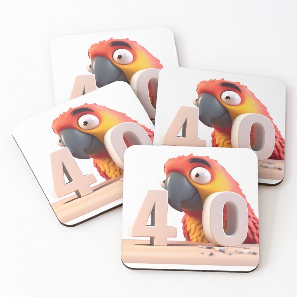 Item preview, Parrot Looks at Forty - Grateful Parrot Designs designed and sold by Smokinjoe66.