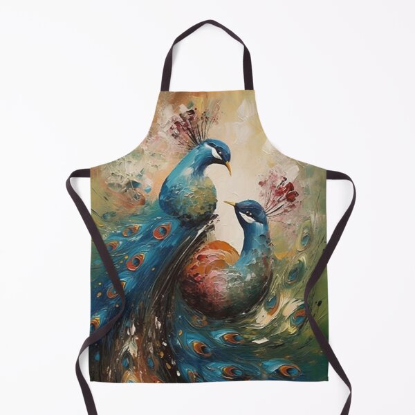Item preview, Realistic Animals Abstract Wildlife Unique Wall Art Poster Two Peacocks A438 designed and sold by MPCFICTION.