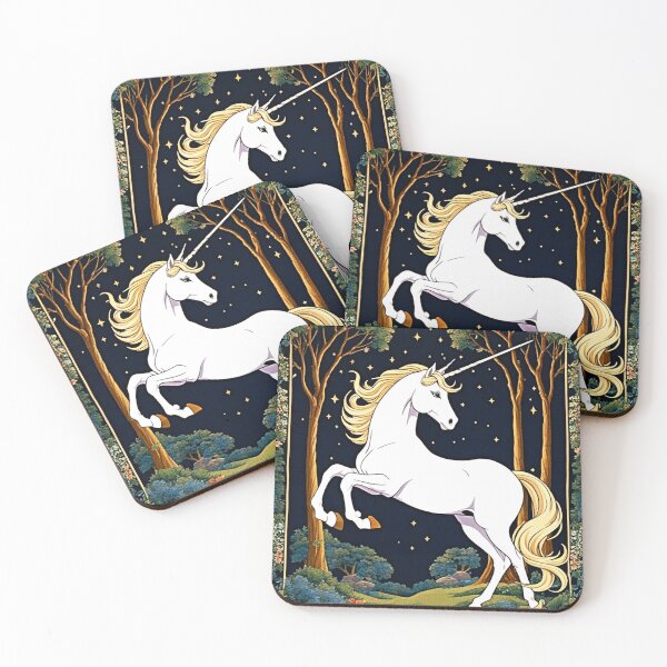 Item preview, Enchanting Last Unicorn Tapestry Fan Art #unicorn #thelastunicorn designed and sold by Earth Nature Creations.