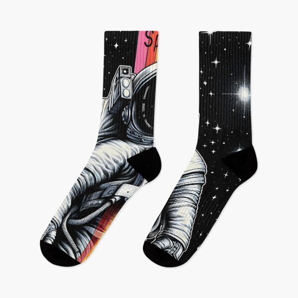 Item preview, Astronaut Rainbow Spectrum Spacewalk designed and sold by inkArtistryfine.