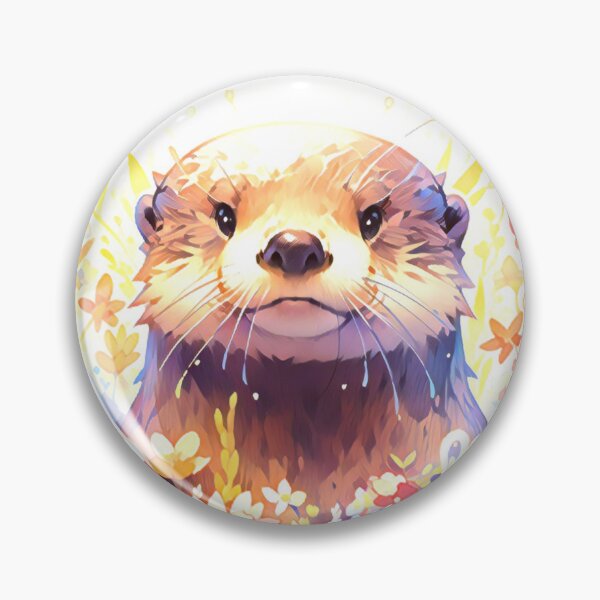 Item preview, Cute Pastel Watercolor Otter designed and sold by TheAnimalZ00.