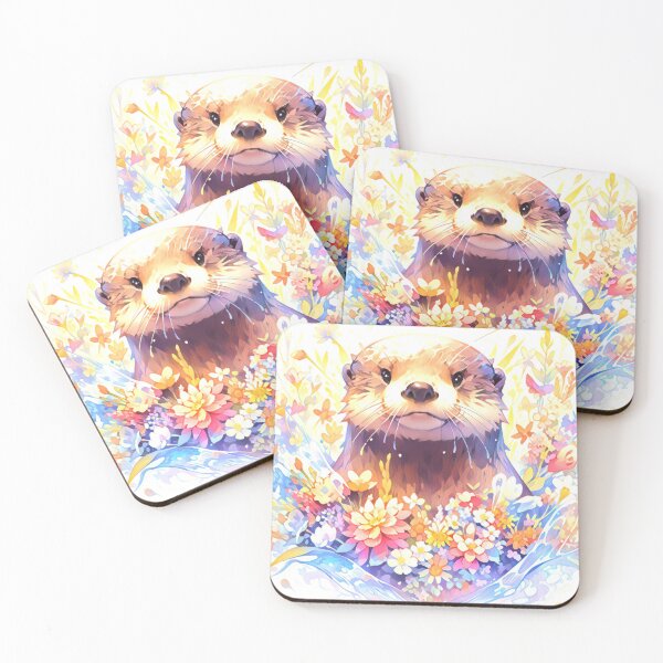 Item preview, Cute Pastel Watercolor Otter designed and sold by TheAnimalZ00.