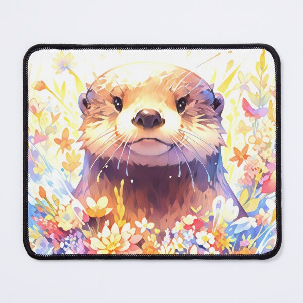 Item preview, Cute Pastel Watercolor Otter designed and sold by TheAnimalZ00.