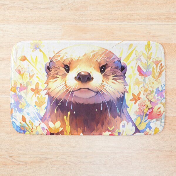 Item preview, Cute Pastel Watercolor Otter designed and sold by TheAnimalZ00.