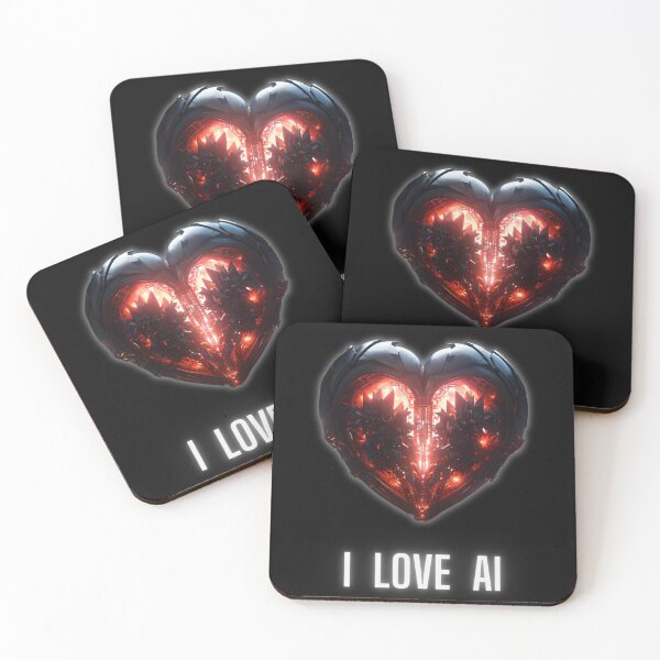 Item preview, I love AI  Valentine designed and sold by Walaipan.