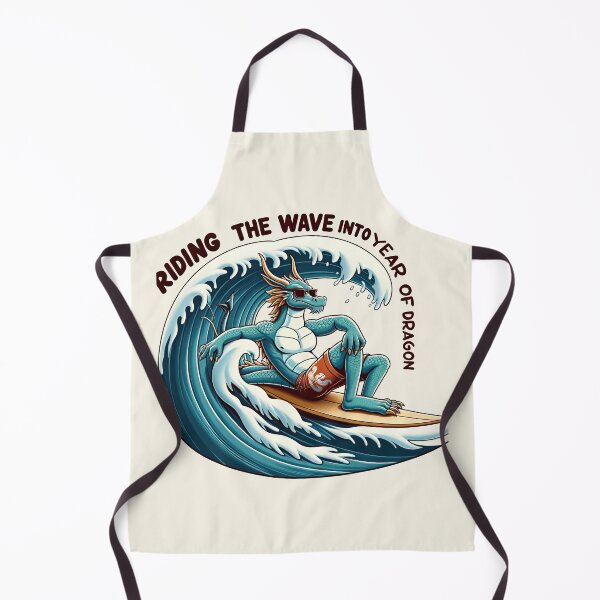 Item preview, Surfing Dragon Welcomes 2024 - chinese new year 2024 designed and sold by MAPDDesigns.