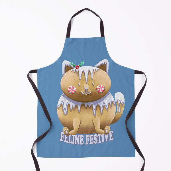 Item preview, Feline Festive gingerbread cat designed and sold by Angele Gougeon.