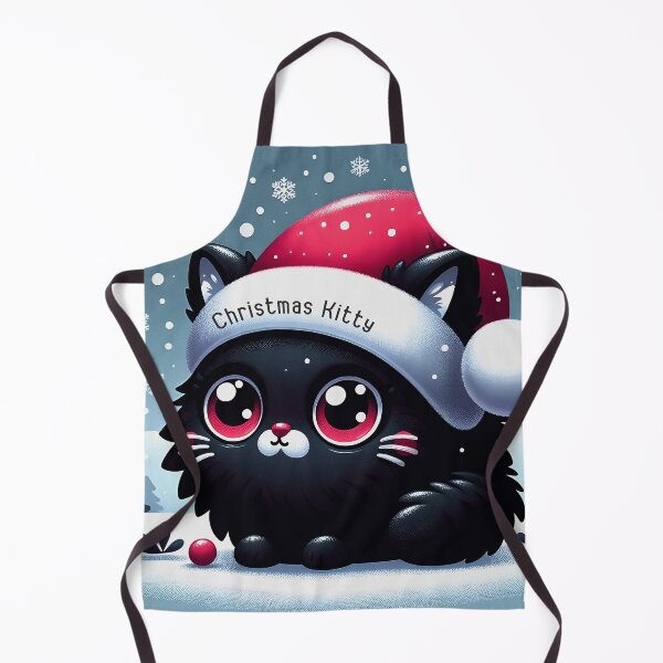 Item preview, Santa Hat Kitty Winter Delight designed and sold by inkArtistryfine.