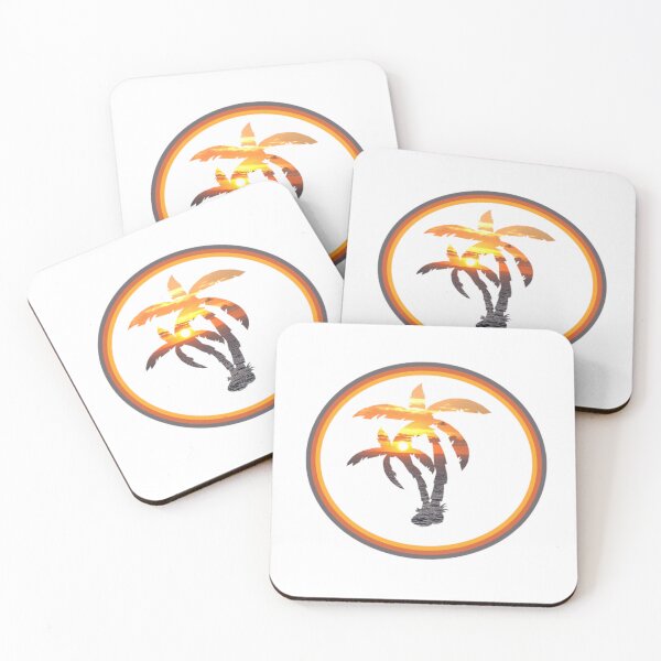 Item preview, Palm trees - sunrise on the beach designed and sold by LiliyaHarpe.